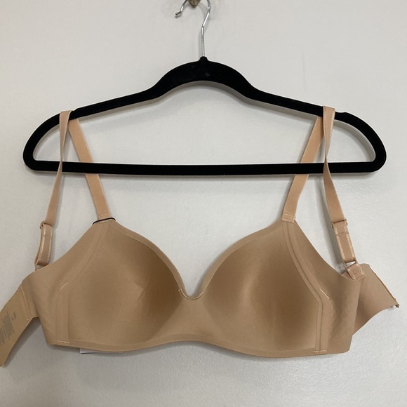 New Knix Wingwoman Bra Womens 32B Beige Tan Wireless Comfort Contour - Picture 3 of 14